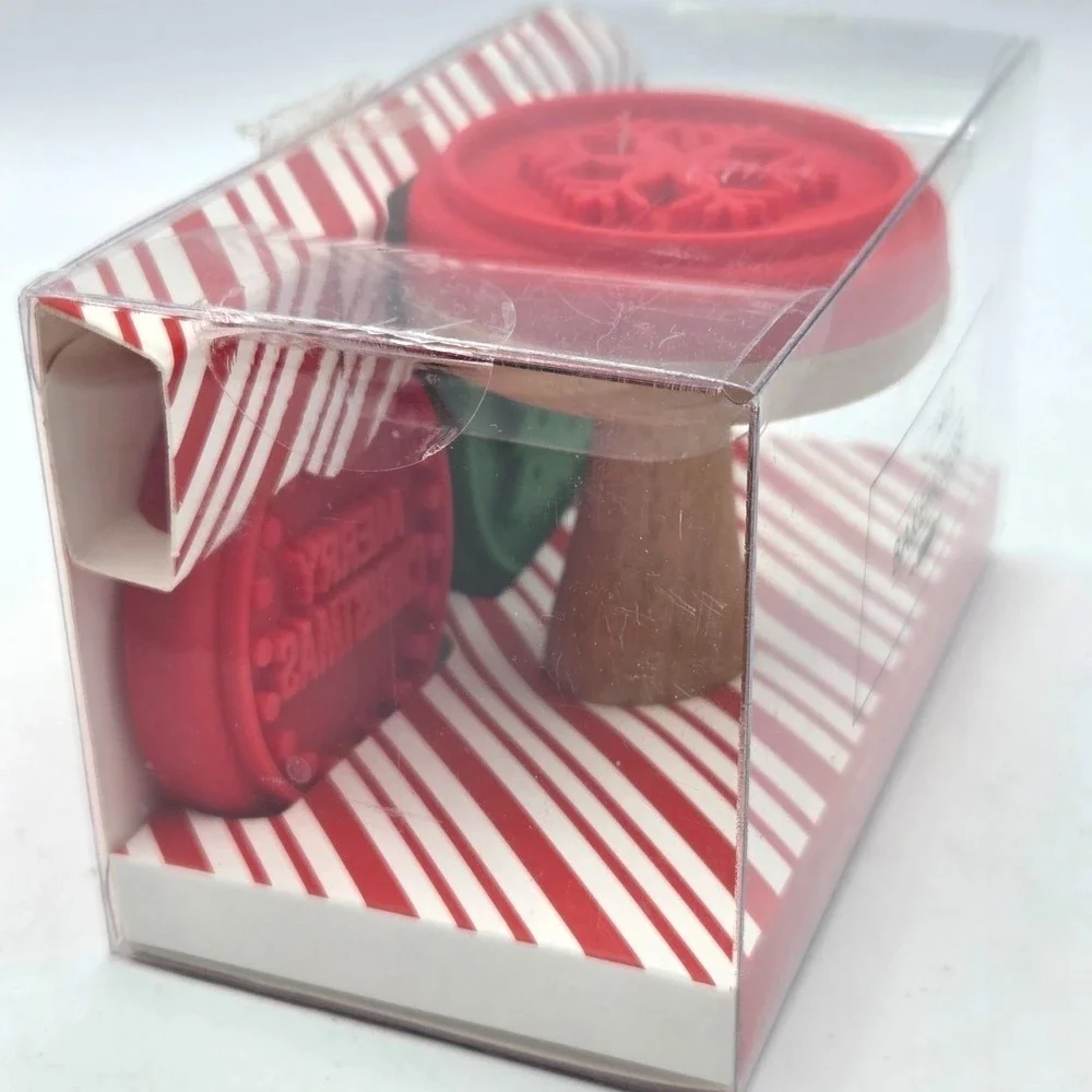 Ciroa The BakeHouse Christmas 3 Piece Cookie Press Set NEW in BOX